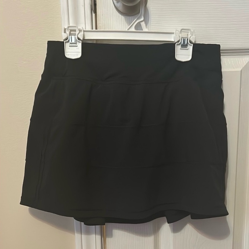 Lululemon Black Pace Rival Mid Rise Skirt - Picture 2 of 6